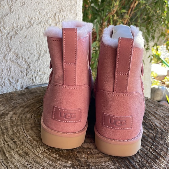 UGG Pink Classic Zip Mini Boot - Picture 2 of 5